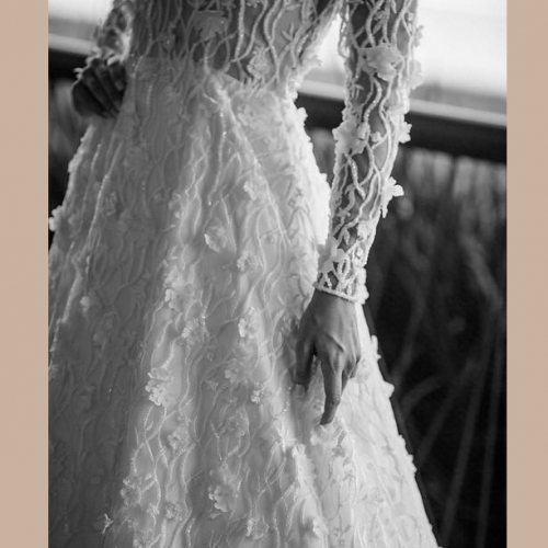Vestido de noiva bordado