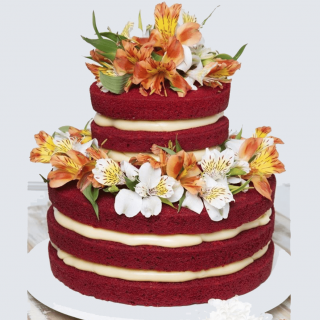 Red Velvet Naked cake