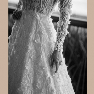 Vestido de noiva bordado